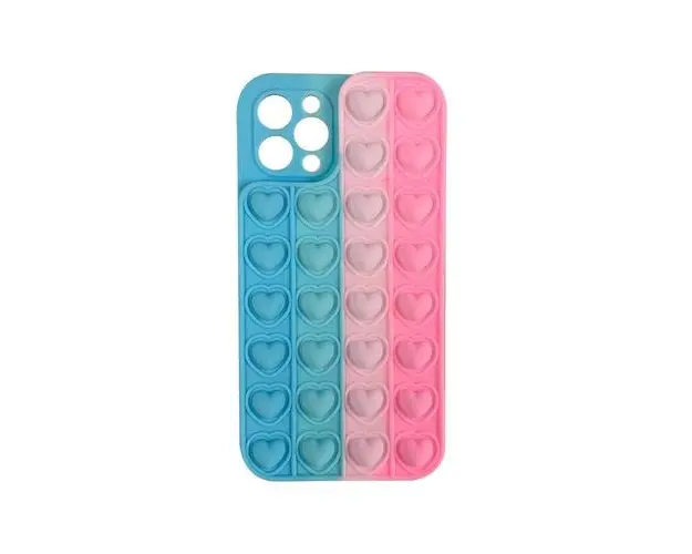 Husa Lemontti Heart Pop it compatibila cu iPhone 11 Pro, Multicolor