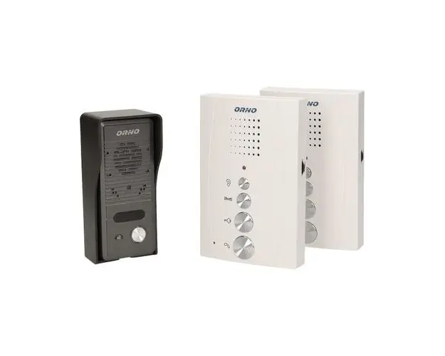 Interfon ORNO ELUVIO INTERCOM OR-DOM-RE-920/W, control automat al portilor, functie intercom (Gri/Alb)