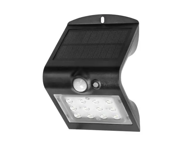 Lampa solara ADVITI Siloe AD-SL-6083BLR4, 1.5 W, senzor de miscare, unghi de detectie 120, 190lm, IP65, 4000K, 1200mAh, Negru