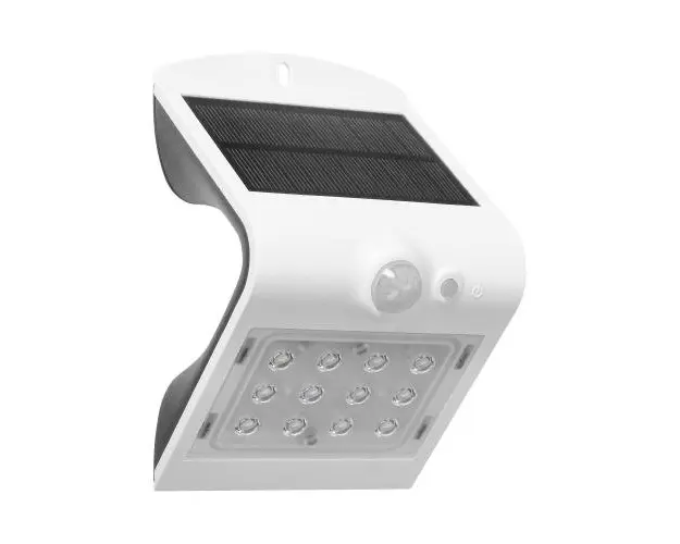 Lampa solara ADVITI Siloe AD-SL-6083WLR4, 1.5 W, senzor de miscare, unghi de detectie 120, 190lm, IP65, 4000K, 1200mAh, Alb