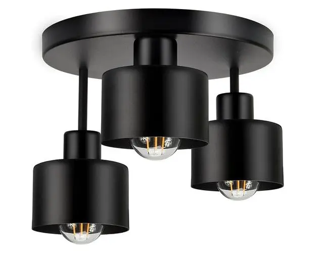 Lustra suspendata ADVITI RAMOS AD-LD-6258BE27M, 3 x E27, maxim 60W, Negru