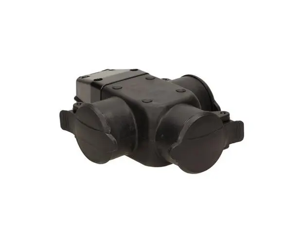 Priza de exterior ORNO OR-AE-1346 (GS), tripla, IP44, 16A, Schuko (Negru)