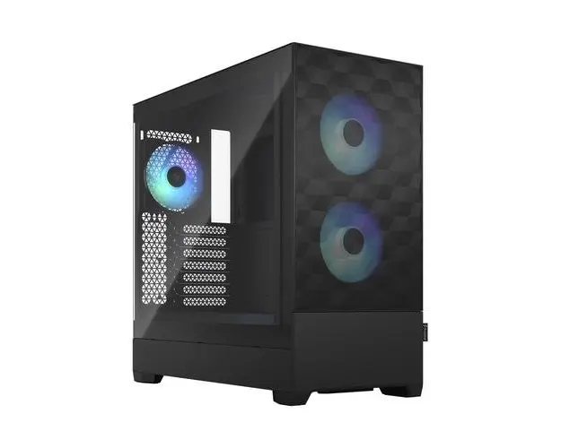 Carcasa Fractal Design Pop Air RGB Black TG Clear Tint, FD-C-POR1A-06, Mid-Tower (Negru)