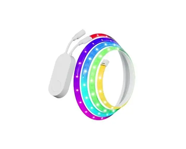 Banda LED RGB inteligenta Yeelight Lightstrip Pro YLDD005, Wi-Fi, sicronizare jocuri PC si muzica, compatibil Razer Chroma™, control vocal, 5.1W, 2m