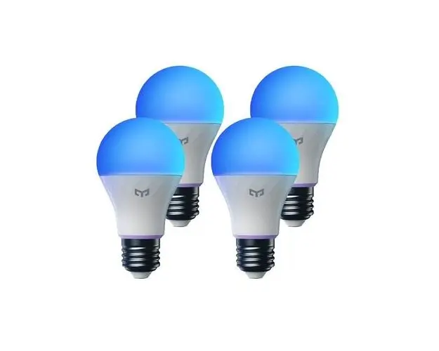Pachet 4 becuri LED inteligente Yeelight W4 Lite, Wi-Fi, E27, 9W, 806 lm (Alb)