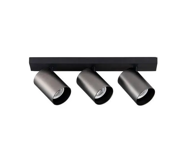 Spot inteligent triplu Yeelight Smart Spotlight, Wi-Fi, 3xGU10, 1050 lm, dimabil, LED RGB, control vocal (Negru)