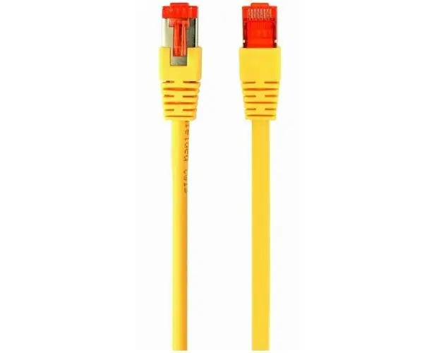 Cablu S/FTP GEMBIRD PP6A-LSZHCU-Y-5M, Cat6a, LSZH, 5 m (Galben)