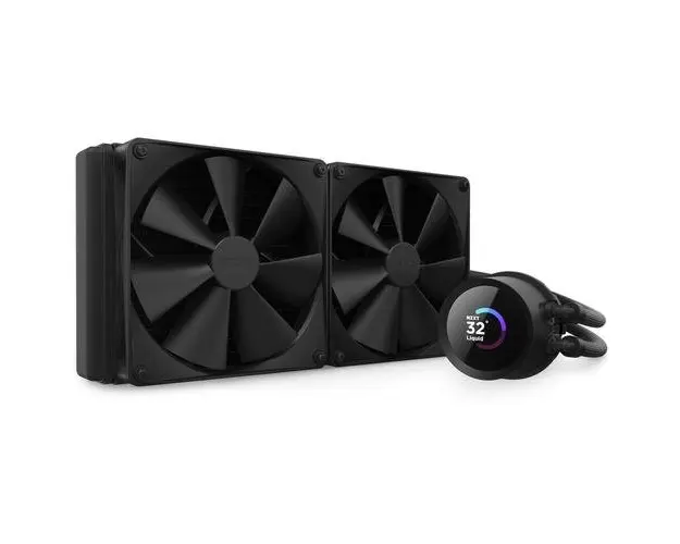 Cooler CPU NZXT Kraken 280, pompa cu ecran LCD, Negru