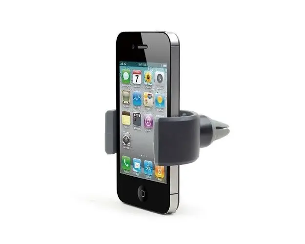 Suport auto GEMBIRD pt. SmartPhone, fixare in grilaj bord, neajustabil, rotire 360 grade, Negru