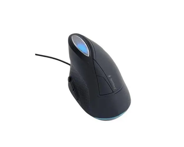 Mouse Gembird, Ergonomic, cu fir, 3200DPI, USB, Negru