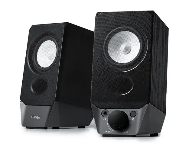 Boxe Edifier 2.0, RMS: 4W (2 x 2W), bluetooth, volum, mufa casti, built-in placa sunet, USB power (Negru)