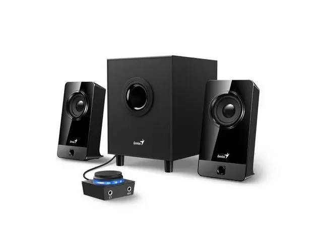 Set boxe Genius 31730041400, Difuzor 2.1, Negru