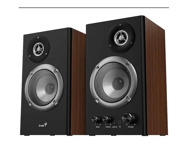 Boxe GENIUS 2.0, RMS: 36W 2 x 18W, amplificare integrata (Negru/Maro)