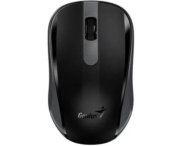 Mouse Genius, „NX-8008S”, PC sau NB, wireless, 2.4GHz, optic, 1200 dpi, butoane/scroll 3/1, Negru