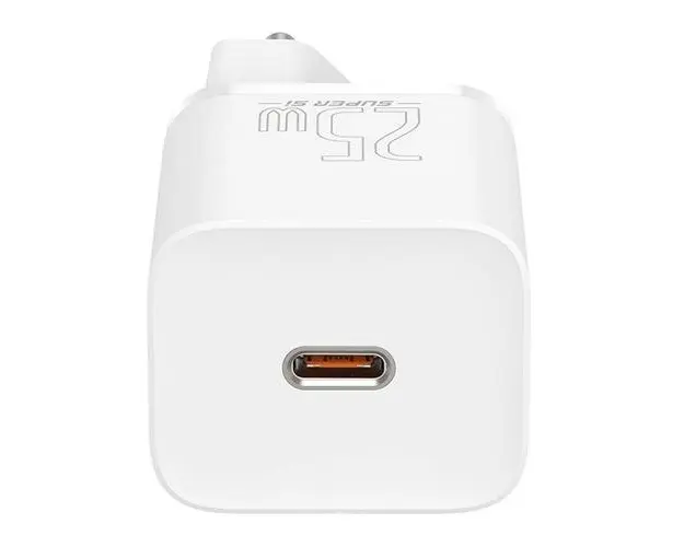 Incarcator retea Baseus Super Si, 25W, USB Type-C, 5V/3A (Alb)