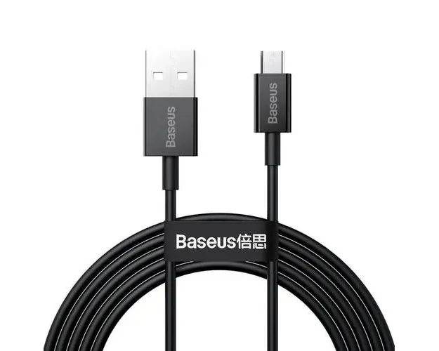 Cablu alimentare si date Baseus, Superior, Fast Charging, USB la Micro-USB 2A 2m, Negru