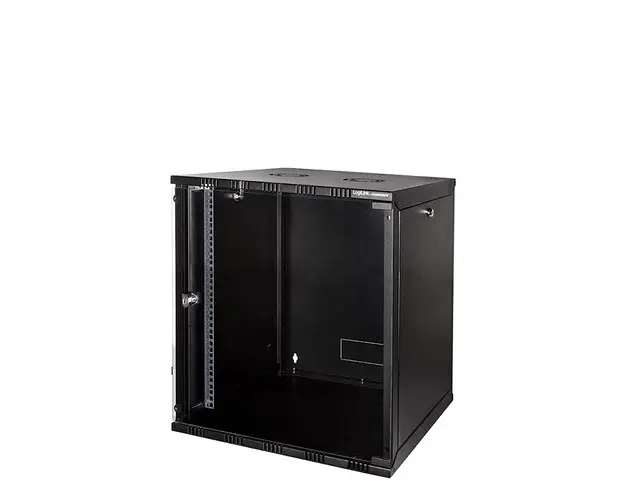 Cabinet metalic 19″ Logilink 12U W12A54B, fixare pe perete, dezasamblat, sarcina maxima 50Kg, Negru