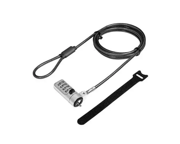 Cablu securitate LOGILINK NBS010, Noble Lock, cifru cu patru discuri, cablu otel (Negru)