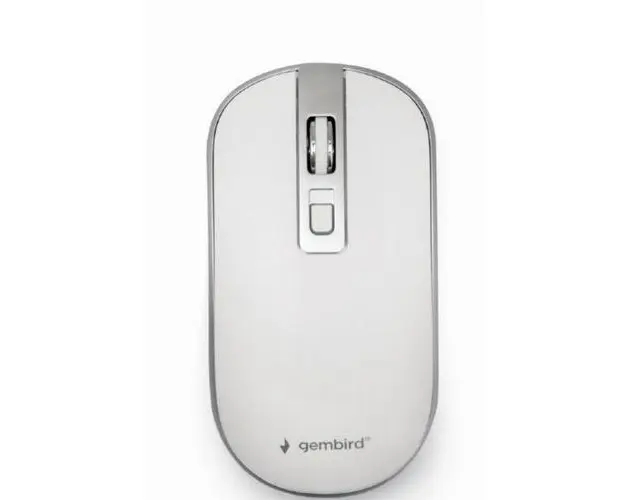 Mouse wireless Gembird MUSW-4B-06-WS, 1600 DPI, Alb