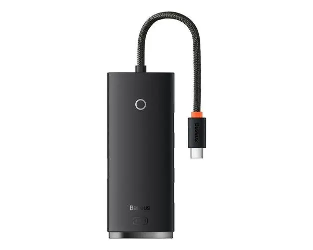 Hub USB Baseus Lite WKQX030301, 4x USB 3.2, USB-C, 0.2m (Negru)