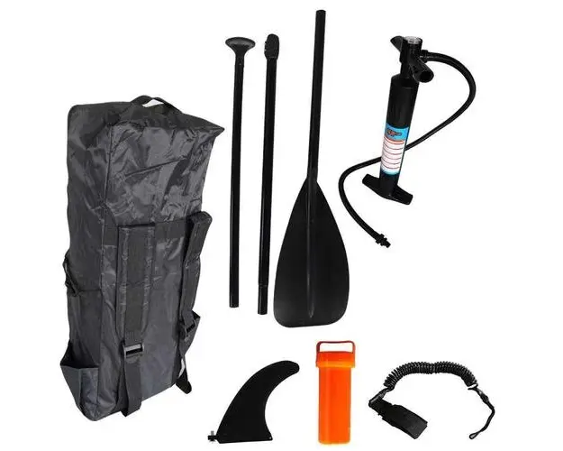 Set placa gonflabila Stand Up PaddleBoard, IGPB-305-01, cu pompa si sac pentru transport incluse (Multicolor)