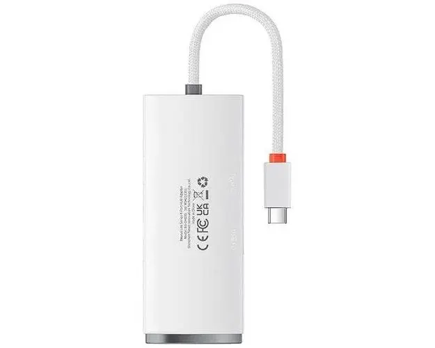 Hub USB Baseus Lite WKQX030502, 4x USB 3.2, 2m (Alb)