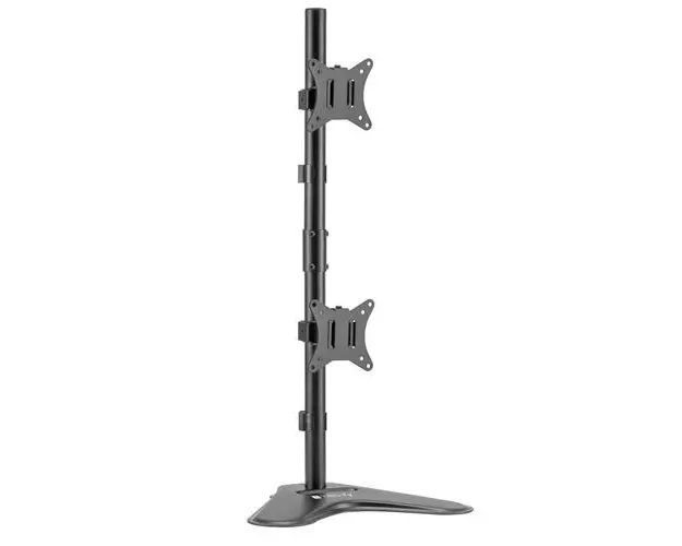 Suport de birou pentru 2 monitoare Techly ICA-LCD 2520V2, 17inch-32inch, reglabil, 18kg (Negru)