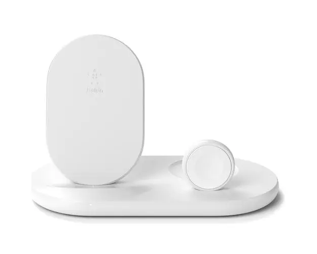 Incarcator wireless Belkin, Boost Charge, 3 in 1pentru iPhone/ Apple Watch /Airpods, Alb