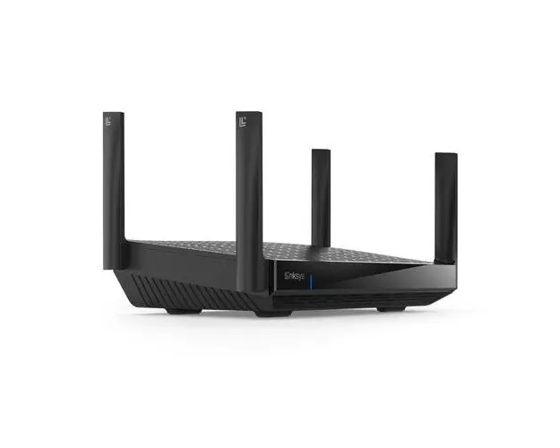 Router Wireless Linksys Hydra Pro 6E MR7500-EU, AXE6600, Tri-Band, Wi-Fi 6, USB 3.0 Port, OFDMA, 4x4 MU-MIMO, Dynamic Backhaul (Negru)