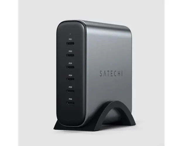 Hub, Satechi, cu 6 porturi, 200 W, USB-C