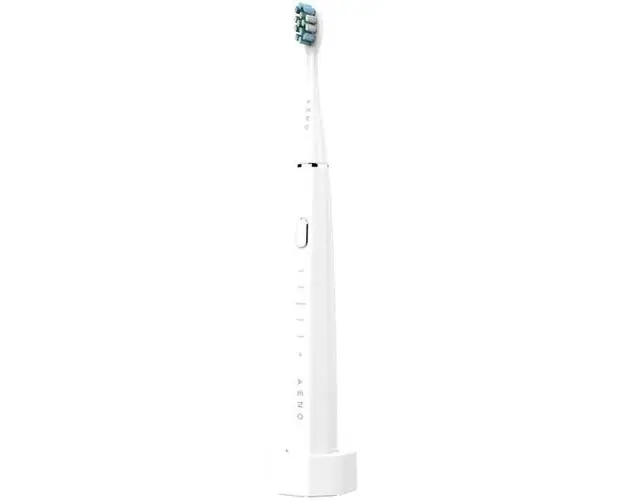Periuta de dinti sonica electrica smart Aeno ADB0001S, 4 +8 moduri de curatare smart, incarcare wireless, 46000rpm, 90 de zile fara incarcare, IPX7, 3 capete de perie incluse, Alb