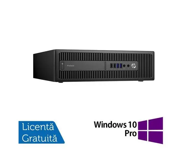 Calculator Sistem PC Refurbished HP ProDesk 600 G2 SFF, Intel Core i7-6700 3.40GHz, 8GB DDR4, 240GB SSD + Windows 10 Pro