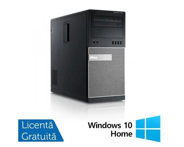 Calculator Sistem PC Refurbished Dell OptiPlex 7010 Tower, Intel Core i5-3470 3.20GHz, 8GB DDR3, 120GB SSD, DVD-RW + Windows 10 Home