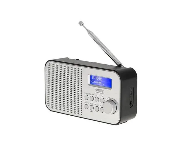 Radio digital portabil, Camry, FM/DAB/DAB+, Functie alarma, Negru/Argintiu