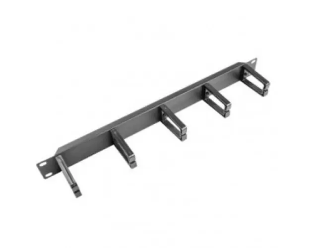 Organizator de cabluri Lanberg, tip B, 19'', 1U, Negru