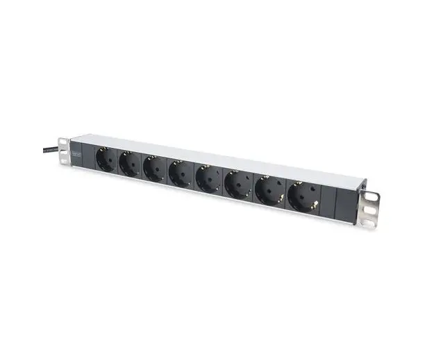 Prelungitor PDU Digitus DN-95401, 8 prize Schuko, 16A (Negru)