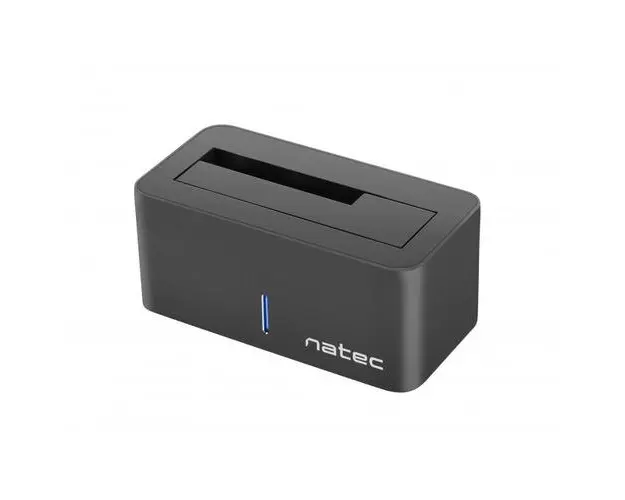 Statie de andocare Natec Kangaroo, Aluminiu, USB, Pentru Mac si Windows (Negru/Alb)