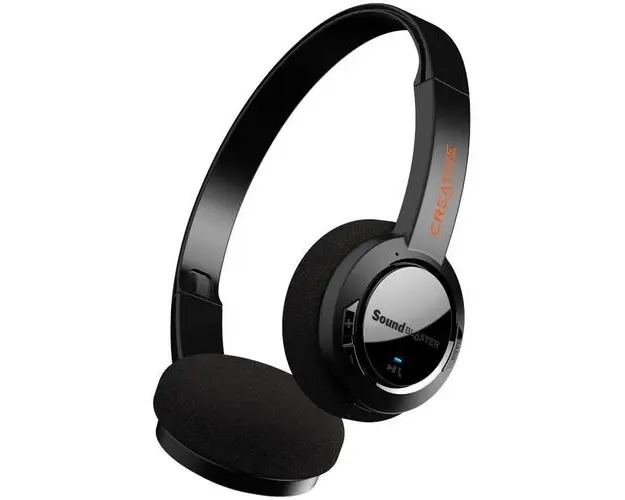 Casti Stereo Wireless CREATIVE Sound Blaster JAM V2, Ultra-Light, USB / Bluetooth, ANC (Negru)