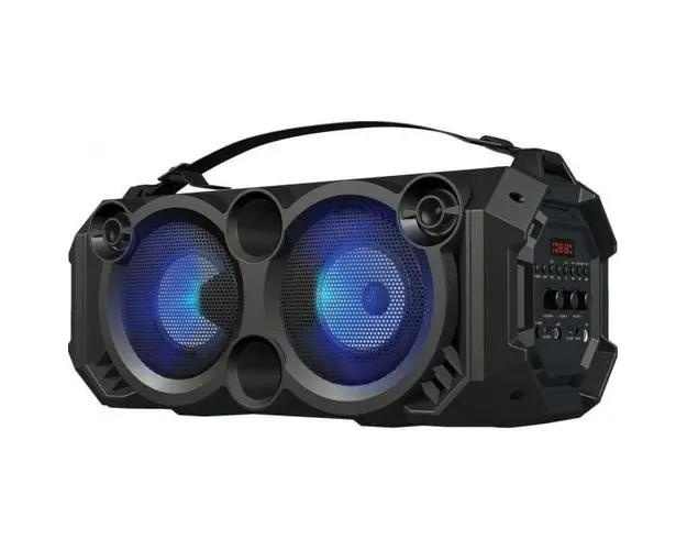 Boxa portabila Rebeltec RBLGLO00036, Bluetooth, LED, 4000mAh, 7.5V, Negru