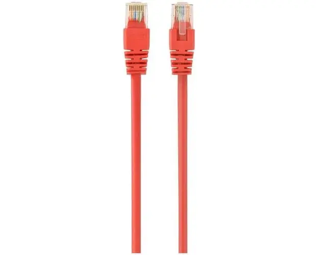Cablu UTP GEMBIRD Cat6, cupru-aluminiu, 0.5 m, AWG26, PP6U-0.5M/R (Rosu)
