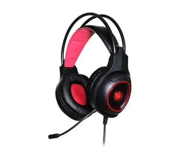 Casti gaming, iBox, Microfon, Fir, Cauciuc, Negru