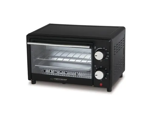 Mini cuptor electric Esperanza EKO007 CALZONE, 900 W, 10 L (Negru)
