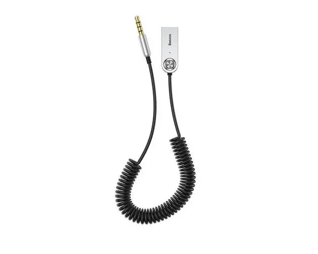 Adaptor Audio Baseus Bluetooth Jack 3.5mm, alimentare prin USB, Negru
