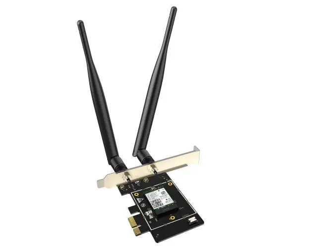 Placa de Retea Wireless Tenda E33, Wi-Fi 6E, Tri-Band, AX5400, Bluetooth 5.2