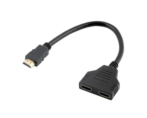Adaptor Gembird DSP-2PH4-04, HDMI A tata - 2x HDMI A mama, Negru