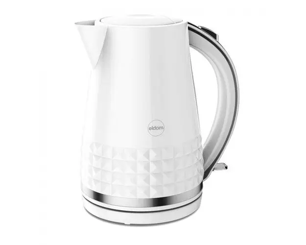 Fierbator fara fir Eldom C270B OSS, Baza pivotanta, 1800-2150 W, 1.7 L (Alb)