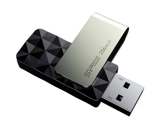 Stick USB, Silicon Power, 256 GB, Blaze, B30, USB 3.0, Negru