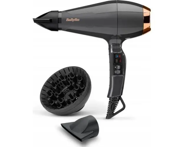 Uscator de par BaByliss 6719DE, 2200 W, Ionizare, 2 Viteze (Negru)