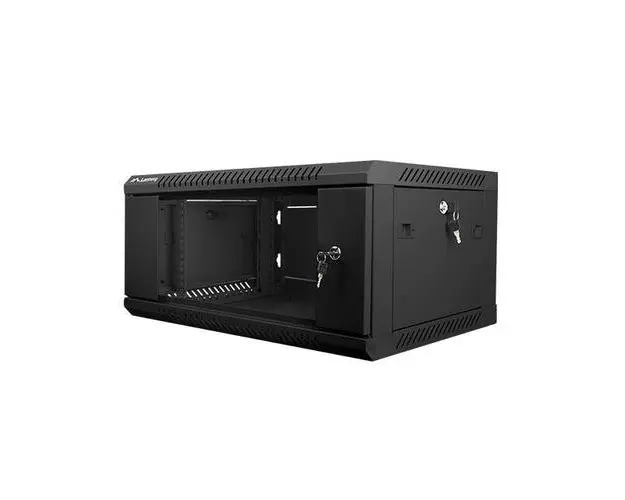 Dulap metalic montat pe perete din pachet demontabil Lanberg, 4U ,600x450mm , 19 ” , Negru