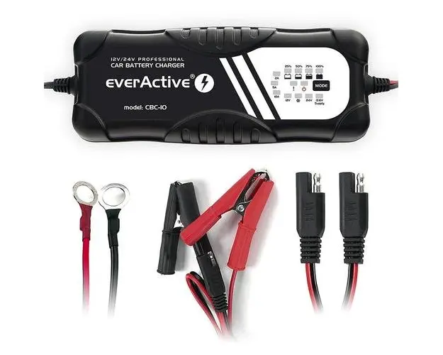 Incarcator Profesional auto moto 12V / 24V - maxim 10A Everactive CBC-10